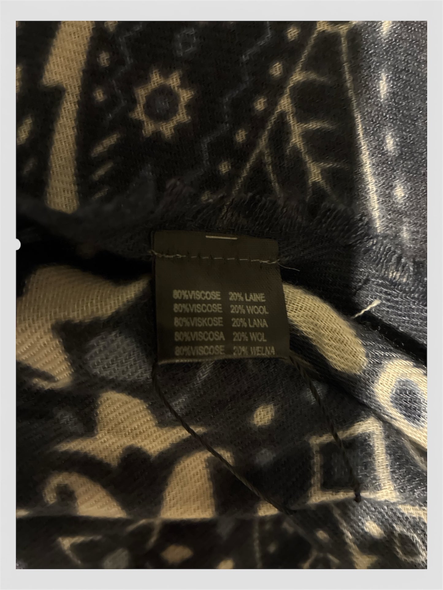 Foulard bandana tendance bleu marine