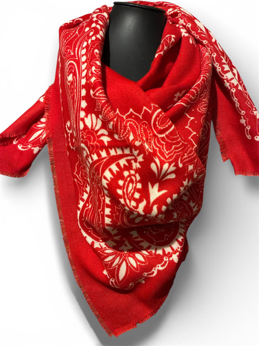 Foulard bandana tendance rouge
