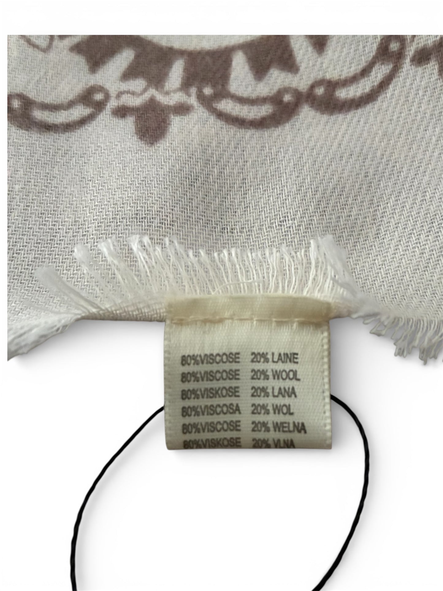 Foulard bandana tendance crème/marron